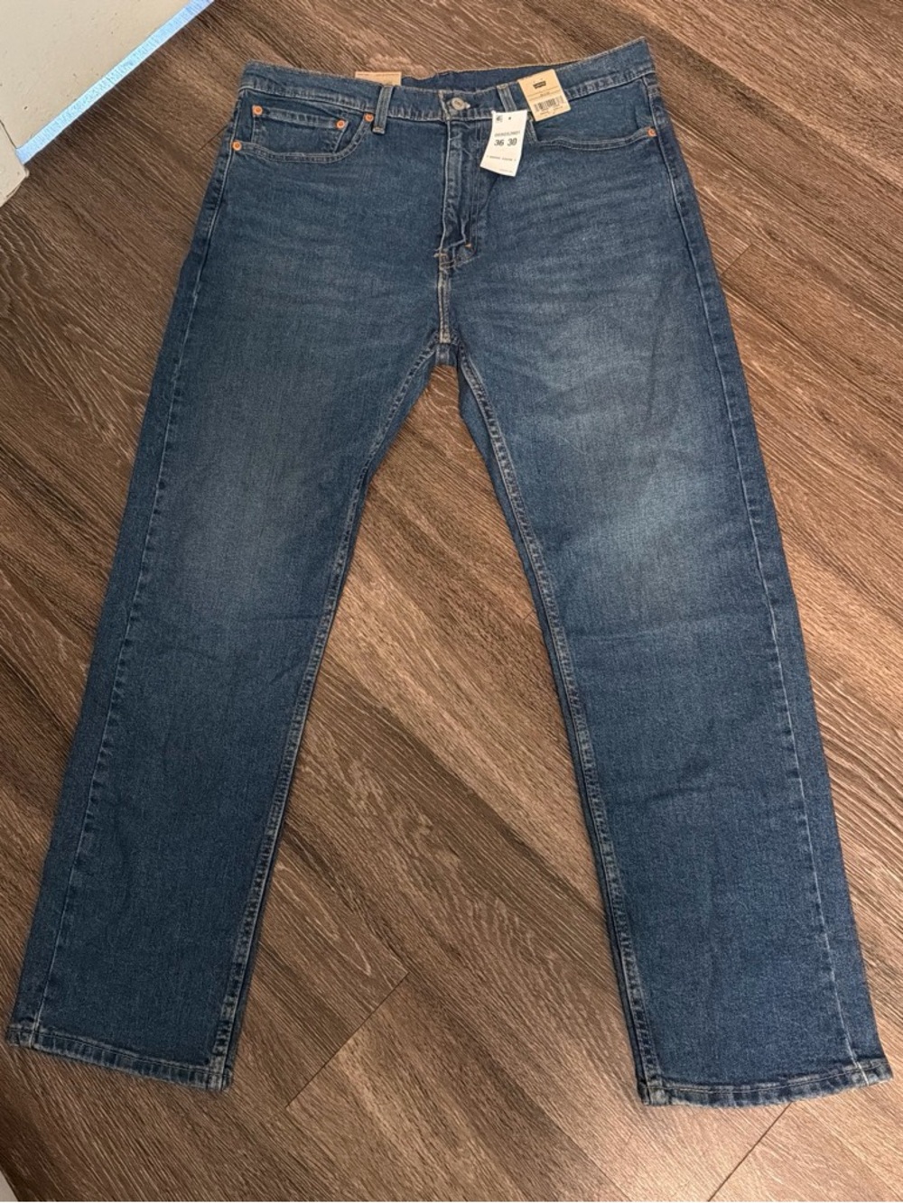 Levi 505 Men's Jeans in Dark Blue Denim 36X30